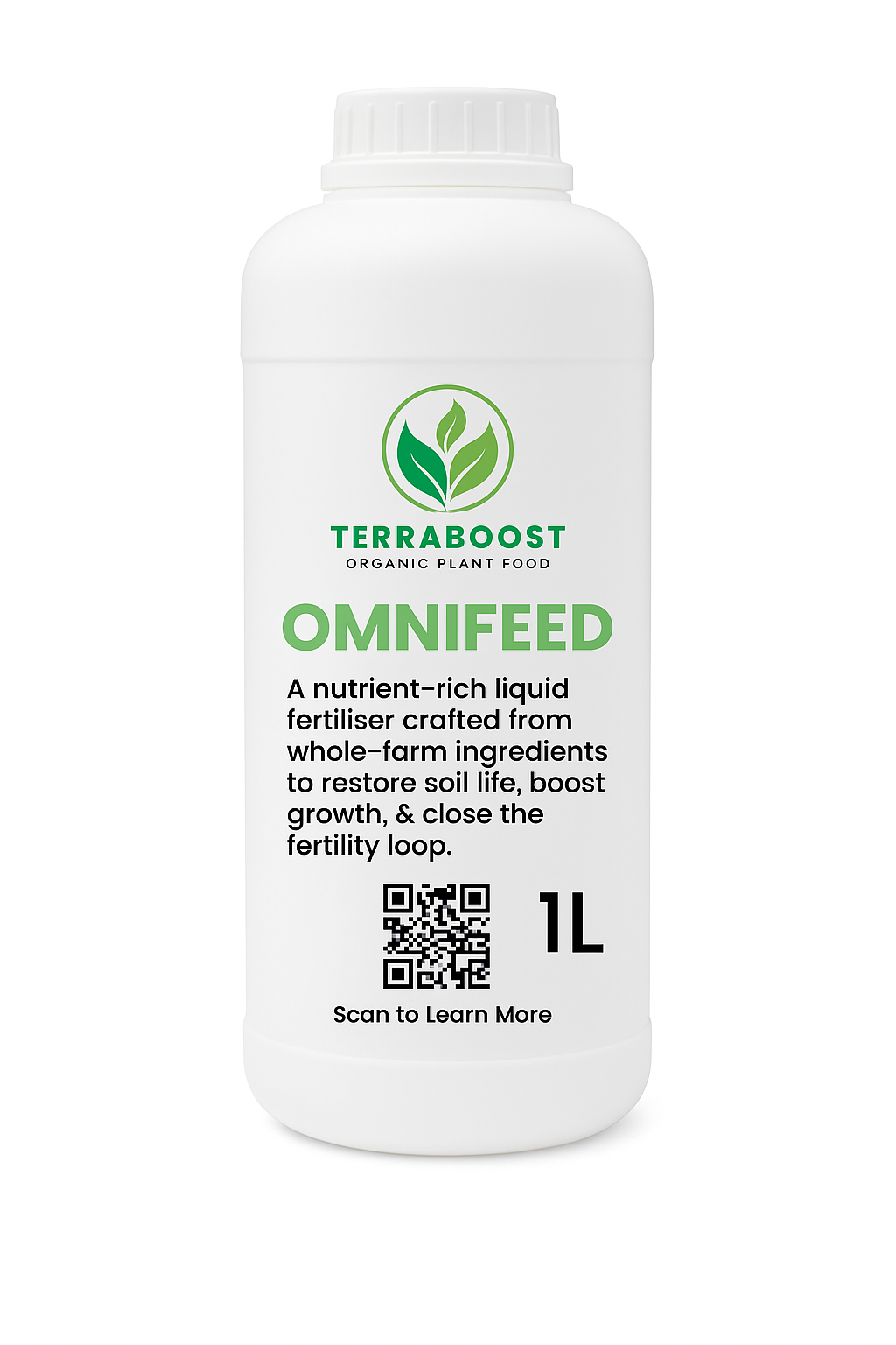 TerraBoost OmniFeed - All-Purpose Organic Liquid Fertiliser (1L)